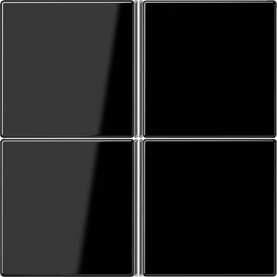 JUNG Tastensatz 4-fach LS404TSASW | Tastsensor-Modul 4-fach | Aufklipsen | Thermoplast glänzend | schwarz RAL 9005