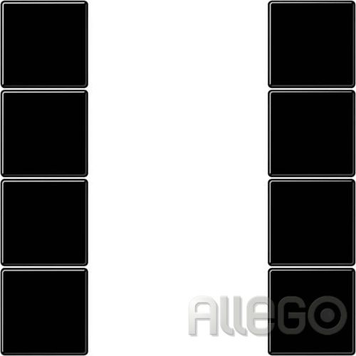 Bild: Jung LS504TSASW Tastensatz komplett 4fach