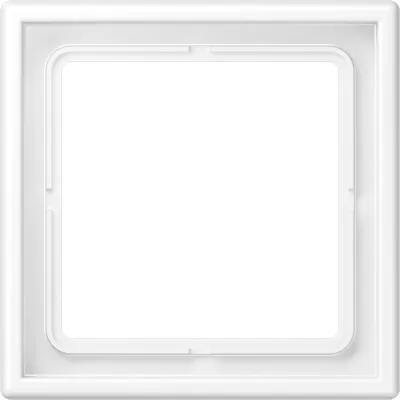 JUNG Rahmen 1-fach LS981WWM | Einbaurahmen Kunststoff Duroplast | Unterputz | waagerecht & vertikal | schneeweiß matt