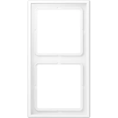 JUNG Rahmen 2-fach LS982WWM | Unterputz Einbaurahmen | Duroplast matt | IP44 | schneeweiß RAL 9016 | 81x152 mm