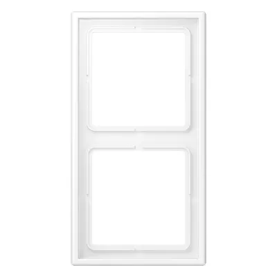 JUNG Rahmen 2-fach LS982WWM | Unterputz Einbaurahmen | Duroplast matt | IP44 | schneeweiß RAL 9016 | 81x152 mm