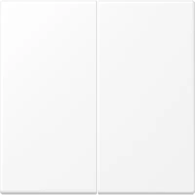 JUNG Wippe LS995WWM für Serienschalter | 2-teilig | Duroplast matt | Bussystem geeignet | 70x70 mm | schneeweiß