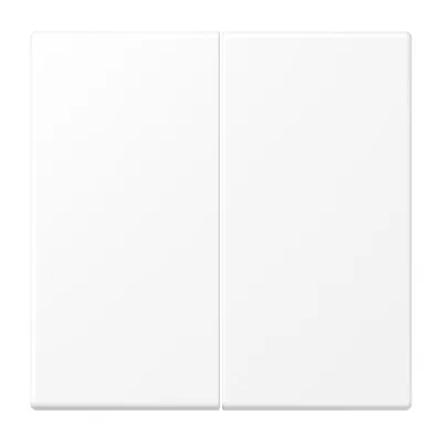 JUNG Wippe LS995WWM für Serienschalter | 2-teilig | Duroplast matt | Bussystem geeignet | 70x70 mm | schneeweiß