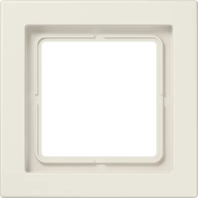 JUNG Rahmen 1-fach LSD981W | LS-Design | Unterputz & Geräteeinbaukanal | Thermoplast glänzend | cremeweiß RAL1013