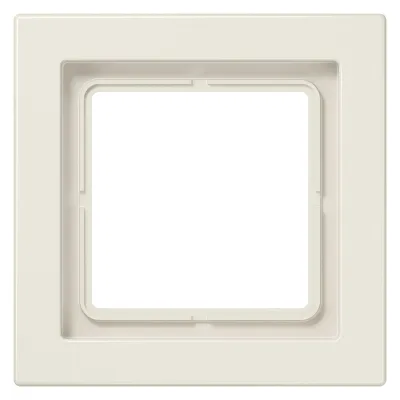 JUNG Rahmen 1-fach LSD981W | LS-Design | Unterputz & Geräteeinbaukanal | Thermoplast glänzend | cremeweiß RAL1013