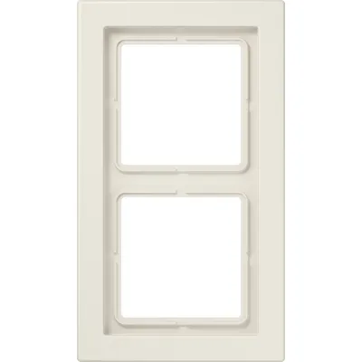 JUNG Rahmen 2-fach LSD982W | Unterputzrahmen LS-design | waagerecht & senkrecht | Duroplast | cremeweiß RAL1013