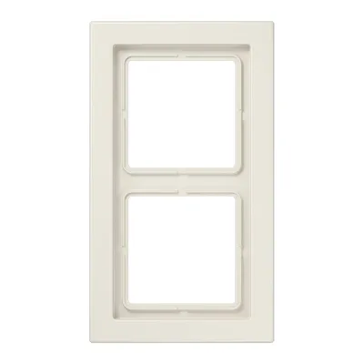 JUNG Rahmen 2-fach LSD982W | Unterputzrahmen LS-design | waagerecht & senkrecht | Duroplast | cremeweiß RAL1013