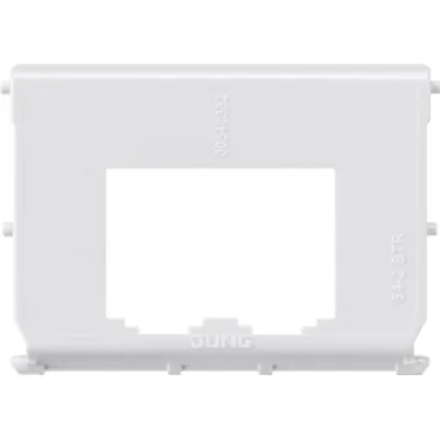 JUNG Montage-Einsatz 54-2BTR | Datenstecker-Modul Cat. 6 | RJ45 geschirmt | 2-fach | Metall | halogenfrei | Aufputz