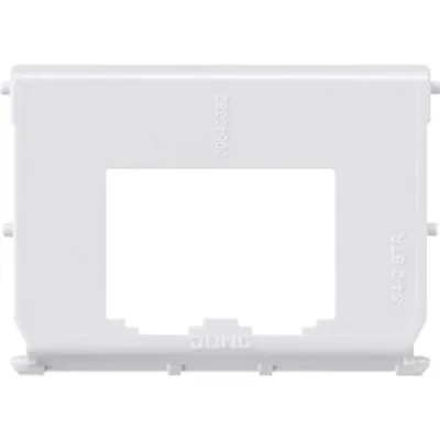 JUNG Montage-Einsatz 54-2BTR | Datenstecker-Modul Cat. 6 | RJ45 geschirmt | 2-fach | Metall | halogenfrei | Aufputz
