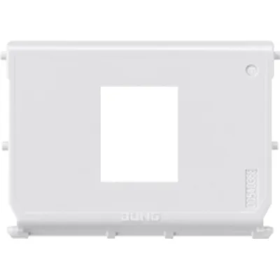 JUNG Montage-Einsatz 54-1WE für Modular-Jack | 1-fach | Metall | halogenfrei | Aufputz | Klemmbefestigung | 67x67 mm