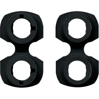 JUNG Montageplatte 63WBT für Lautsprecher-Polklemmen LPK63 und Cinch-Buchsen CIB63 | Unterputz | Kunststoff | schwarz