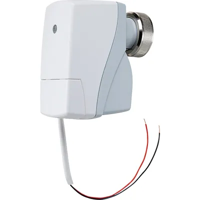 JUNG Motor-Ventilantrieb 2177SVR KNX mit Regler | Busankoppler | Heiz-/Kühlventile | 24V | IP40 | Temperaturfühler