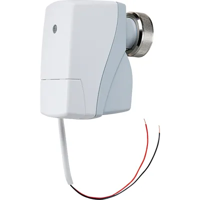 JUNG Motor-Ventilantrieb 2177SVR KNX mit Regler | Busankoppler | Heiz-/Kühlventile | 24V | IP40 | Temperaturfühler