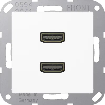 Jung Multimedia-Anschluss aws 2 x HDMI m.Tragri MA A 1133 WW