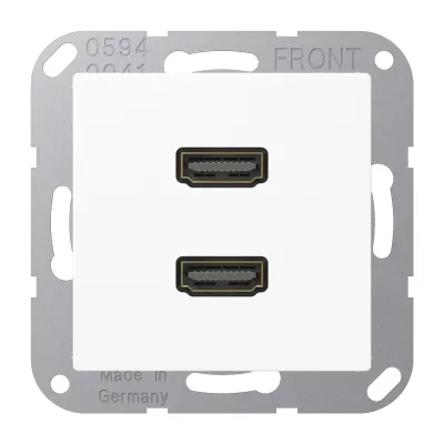 Jung Multimedia-Anschluss aws 2 x HDMI m.Tragri MA A 1133 WW