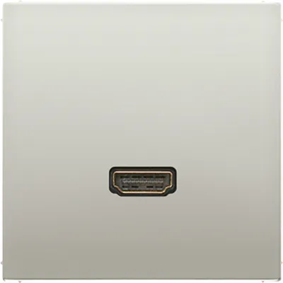 JUNG HDMI-Steckdose MAES1112 | Unterputz & Kanaleinbau | 1 Datenanschluss | Edelstahl | Schraubbefestigung