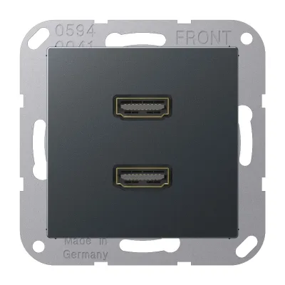 Jung Multimediadose 2 x HDMI anthrazit matt MA A 1133 ANM