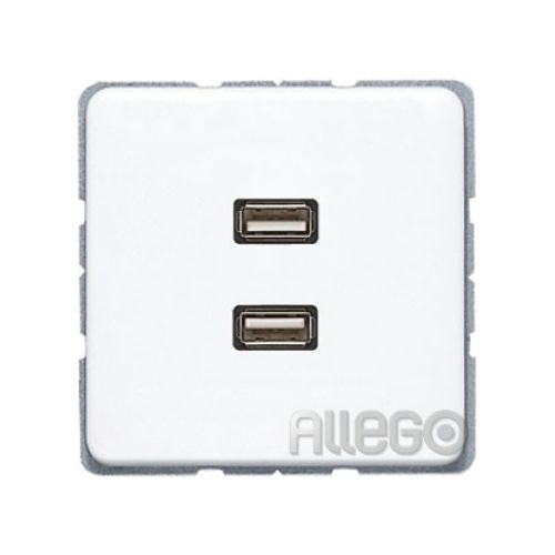 Bild: JUNG Multimediadose 2 x USB alpinweiß MA CD 1153 WW