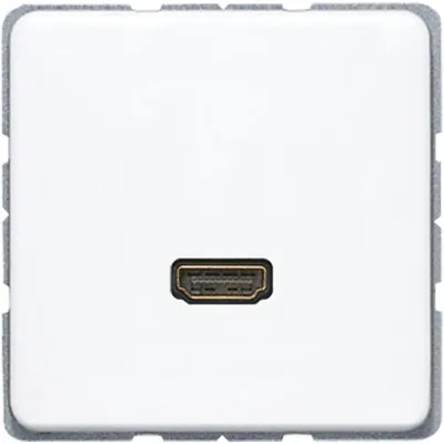 JUNG HDMI-Steckdose MACD1112WW Unterputz | 1x HDMI Typ A | UHD 4K | Schraubbefestigung | alpinweiß