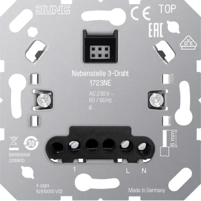 JUNG Nebenstelle 3-Draht | Unterputz Basiselement | AC 230V | für Bewegungs- & Präsenzmelder