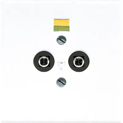 JUNG Potenzialausgleichsdose LS 965-2 WW | 2 Steckerstifte DIN 42801 | Unterputz | Duroplast | glänzend | alpinweiß
