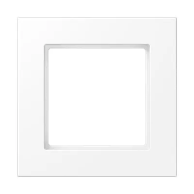 JUNG Rahmen 1-fach A 550 A5581BFWWM | Unterputz | Thermoplast matt | waagerecht & senkrecht | schneeweiß RAL 9016