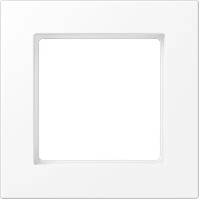 JUNG Rahmen 1-fach A 550 A5581BFWWM | Unterputz | Thermoplast matt | waagerecht & senkrecht | schneeweiß RAL 9016