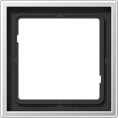 JUNG Rahmen 1-fach | Abdeckrahmen LS 990 | Aluminium matt | 81x81mm | IP44 | Metall silber