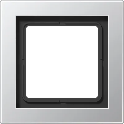 JUNG Rahmen 1-fach ALD2981 | LS-Design | Unterputz | Aluminium matt | 96x96 mm | waagerecht & senkrecht | Metall | IP20