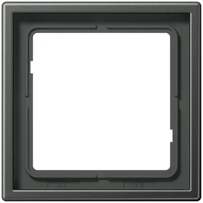 JUNG Rahmen 1-fach AL2981AN | Unterputzrahmen | Aluminium lackiert | 81x81 mm | IP44 | waagerecht/ senkrecht | anthrazit
