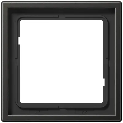 JUNG Rahmen 1-fach AL2981AN | Unterputzrahmen | Aluminium lackiert | 81x81 mm | IP44 | waagerecht/ senkrecht | anthrazit