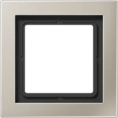 JUNG Rahmen 1-fach ESD2981 | Abdeckrahmen LS-/FD-Design | Edelstahl matt | 96x96mm | Unterputz | IP20 | silber