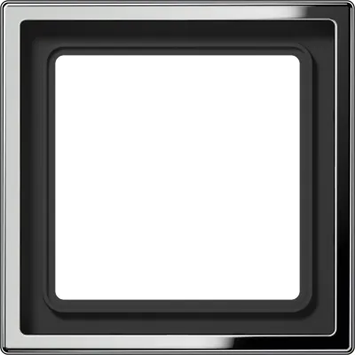 JUNG Rahmen 1-fach | GCR2981 Abdeckrahmen | Metall Glanzchrom | 81x81mm | IP44 | waagerecht senkrecht | Unterputz