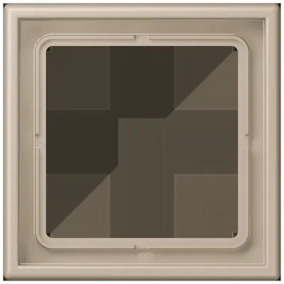 JUNG Rahmen 1-fach LC 981 243 | Einbaurahmen für Unterputzmontage | Duroplast Kunststoff | IP2X | ombre naturelle claire