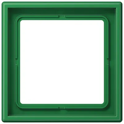 JUNG Rahmen 1-fach LS 981 GN | Unterputz Rahmen Kunststoff | Duroplast | 81x81 mm | waagerecht & senkrecht | grün