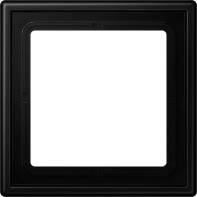 JUNG Rahmen 1-fach LS981SWM | Einbaurahmen Unterputz | Duroplast matt | 81x81 mm | IP44 | graphitschwarz