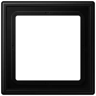 JUNG Rahmen 1-fach LS981SWM | Einbaurahmen Unterputz | Duroplast matt | 81x81 mm | IP44 | graphitschwarz