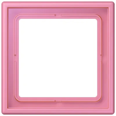 JUNG Rahmen 1-fach LC 981 246 | Einbaurahmen Unterputz | Kunststoff Duroplast matt | waagerecht & senkrecht | rose vif