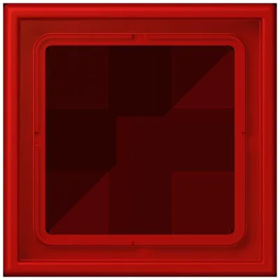 JUNG Rahmen 1-fach LC 981 227 | Unterputzmontage | Kunststoff Duroplast | matt | rouge vermillon 31