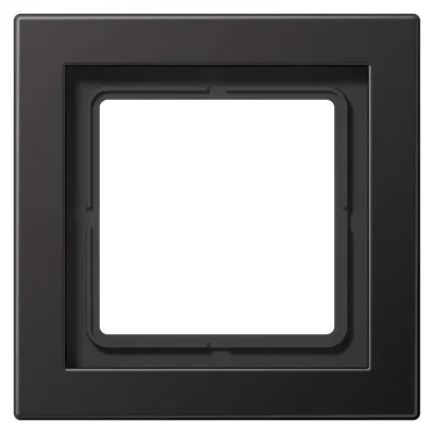 JUNG Rahmen 1-fach ALD2981D | Einbaurahmen LS-Serie | Aluminium lackiert matt | 96x96 mm | dark