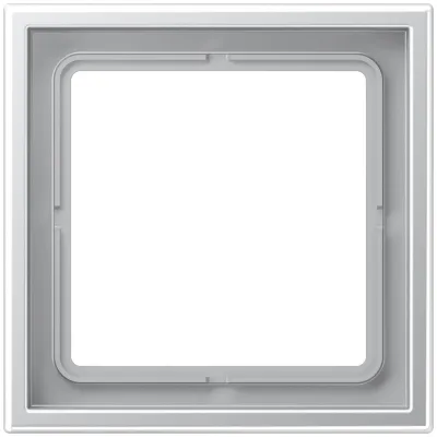 JUNG Rahmen 1-fach LSZAL981BF | Schalterrahmen Serie LS | 81x81 mm | Thermoplast Aluminium lackiert | bruchsicher