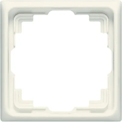 JUNG Rahmen 1-fach CD581KW | Kabelkanal Montage | Duroplast glänzend | 81x81 mm | Cremeweiß RAL 1013