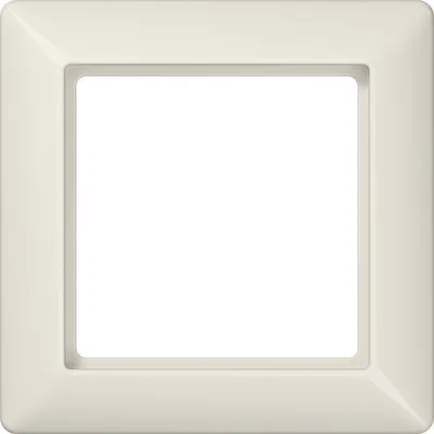 JUNG Rahmen 1-fach AS581BF | Unterputz & Gerätekanal | IP44 | bruchsicher | Thermoplast | glänzend | cremeweiß RAL1013