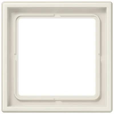 JUNG Rahmen 1-fach LS981W LS990 | Abdeckrahmen waagerecht/ senkrecht | 81x81 mm | Duroplast | IP44 | weiß