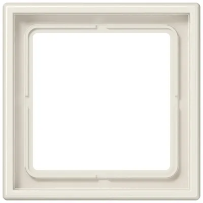 JUNG Rahmen 1-fach LS981W LS990 | Abdeckrahmen waagerecht/ senkrecht | 81x81 mm | Duroplast | IP44 | weiß