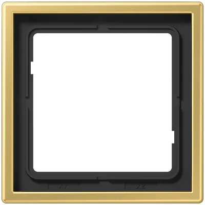 JUNG Rahmen 1fach ME2981C | Metall Einbaurahmen waagerecht/vertikal | IP44 | 81x81 mm | matt | Messing Classic