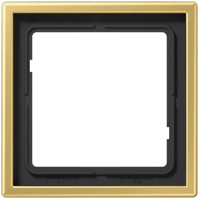 JUNG Rahmen 1fach ME2981C | Metall Einbaurahmen waagerecht/vertikal | IP44 | 81x81 mm | matt | Messing Classic