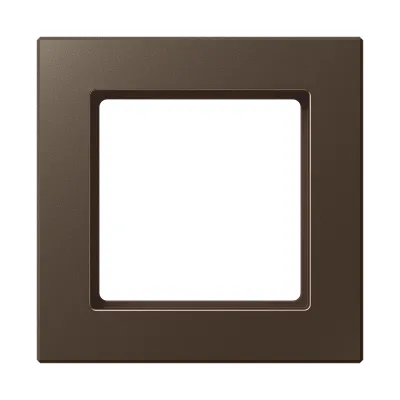 JUNG Rahmen 1fach AC581MO | Schalterrahmen Unterputz Serie A creation | Duroplast glänzend | 84x84 mm | mokka