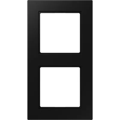 JUNG Rahmen 2-fach A 550 A5582BFSWM | Doppelrahmen Unterputz | Kunststoff Thermoplast matt | graphitschwarz