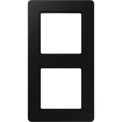 JUNG Rahmen 2-fach A flow | Doppelrahmen Unterputz | Thermoplast | graphitschwarz matt | horizontal/vertikal